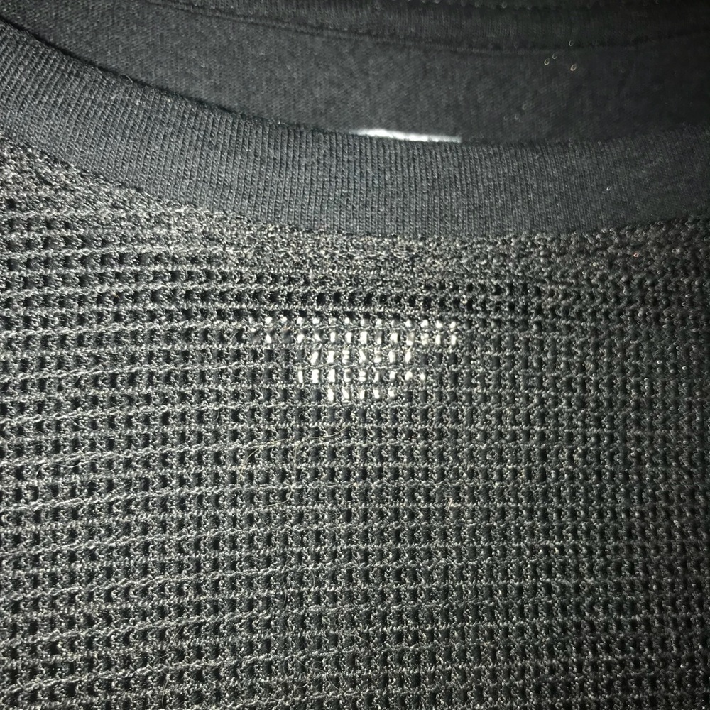 Trust No One Graphic T With Mesh V-Neck - Picture 3 of 8